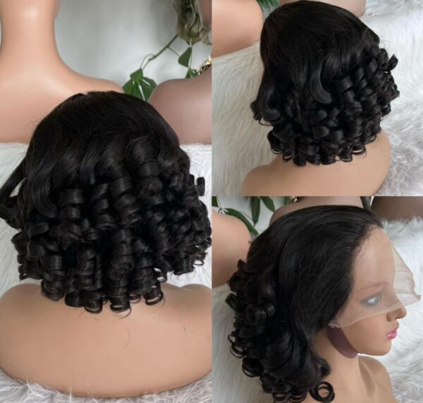 Large curl human hair wig 5*5 closure